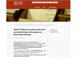 VEASYT Tour: new multimedia guides available at the Archaeological Museum and the Museum of Oriental Art